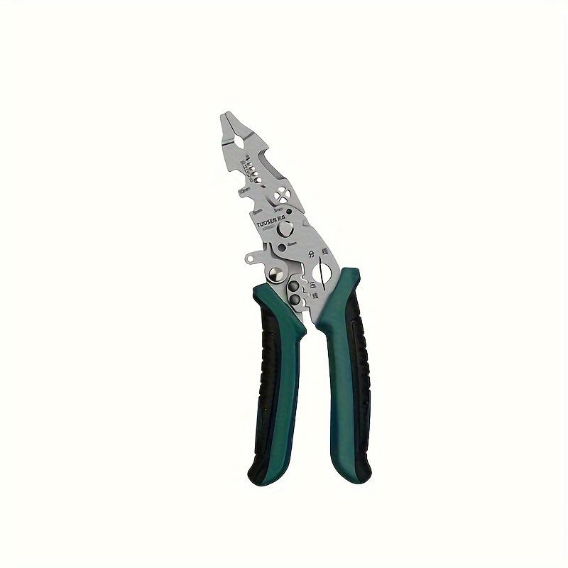 1pc Wire Stripping Pliers, Flat Nose Pliers, Multi-functional Cutting Copper Wire Crimping Clamping Stripping Needle Nose Pliers темно-синий
1pc Wire Stripping Pliers, Flat Nose Pliers, Multi-functional Cutting Copper Wire Crimping Clamping Stripping Needle Nose Pliers темно-синий