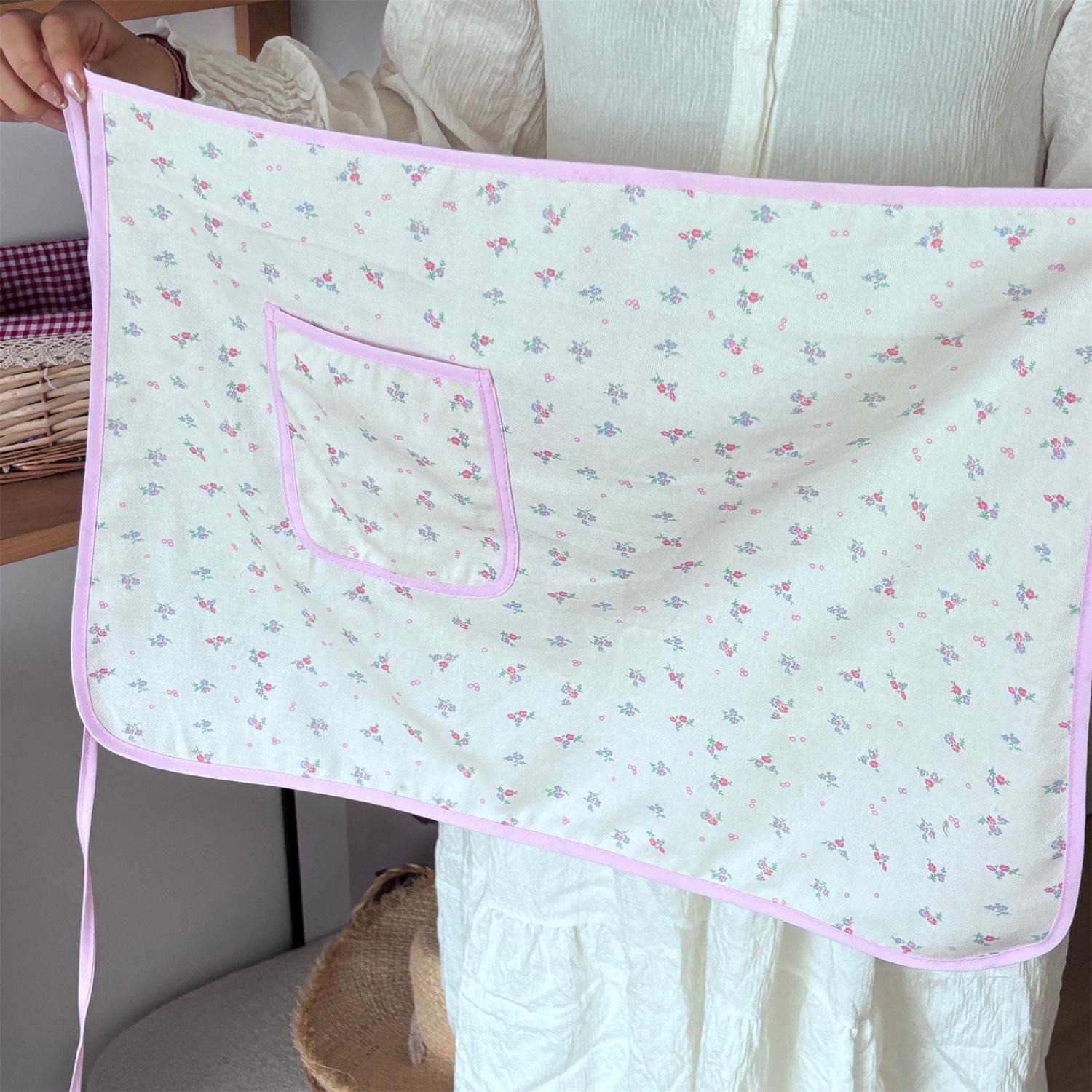 Hemming canvas Korean floral apron cafe
Hemming canvas Korean floral apron cafe