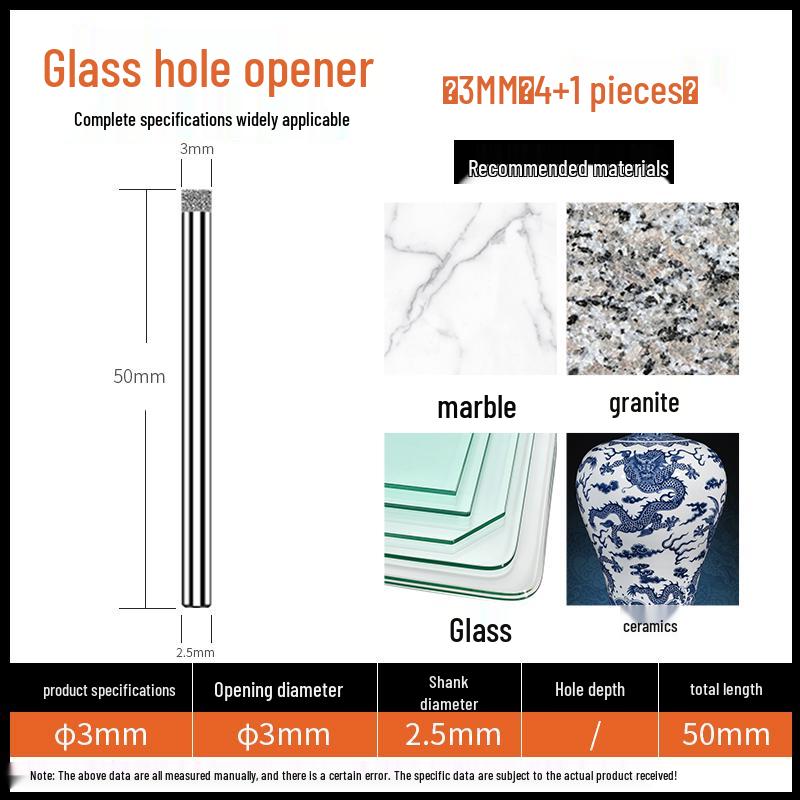 6mm Multifunctional Glass & Tile Drill Bit Set for Marble
6mm Multifunctional Glass & Tile Drill Bit Set for Marble