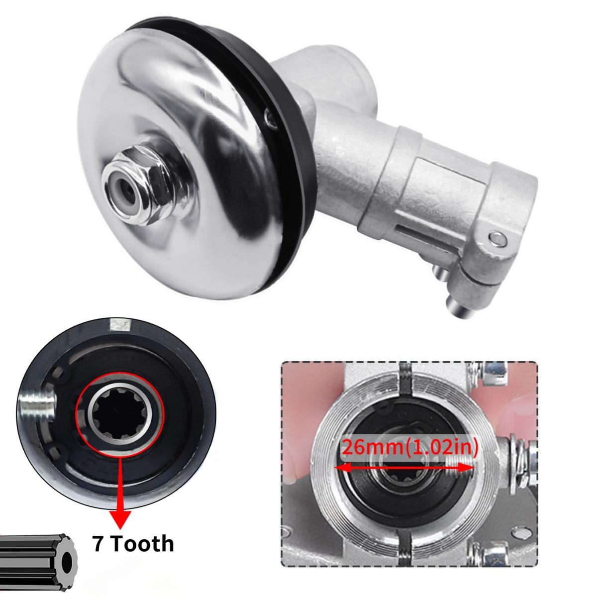 7/9 Teeth 26mm/28mm Trimmer Gearbox Gearhead Brushcutter Grass Trimmer Replace Gear Head Lawn Mower Parts Gardening Tool
7/9 Teeth 26mm/28mm Trimmer Gearbox Gearhead Brushcutter Grass Trimmer Replace Gear Head Lawn Mower Parts Gardening Tool