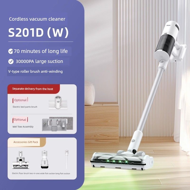 Haier Wireless Vacuum Cleaner for Home Use, High Suction Power, Handheld, Powerful, for Cat Hair and Carpets, Vacuum and Mop All-In-One, New Model Feather White
Haier Wireless Vacuum Cleaner for Home Use, High Suction Power, Handheld, Powerful, for Cat Hair and Carpets, Vacuum and Mop All-In-One, New Model Feather White