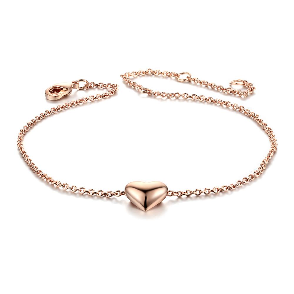 Hot Sale Top Quality Chain Simple Smooth Small Heart Rose Gold Color Bracelet Fashion Zircon For Women Gift H199
Hot Sale Top Quality Chain Simple Smooth Small Heart Rose Gold Color Bracelet Fashion Zircon For Women Gift H199