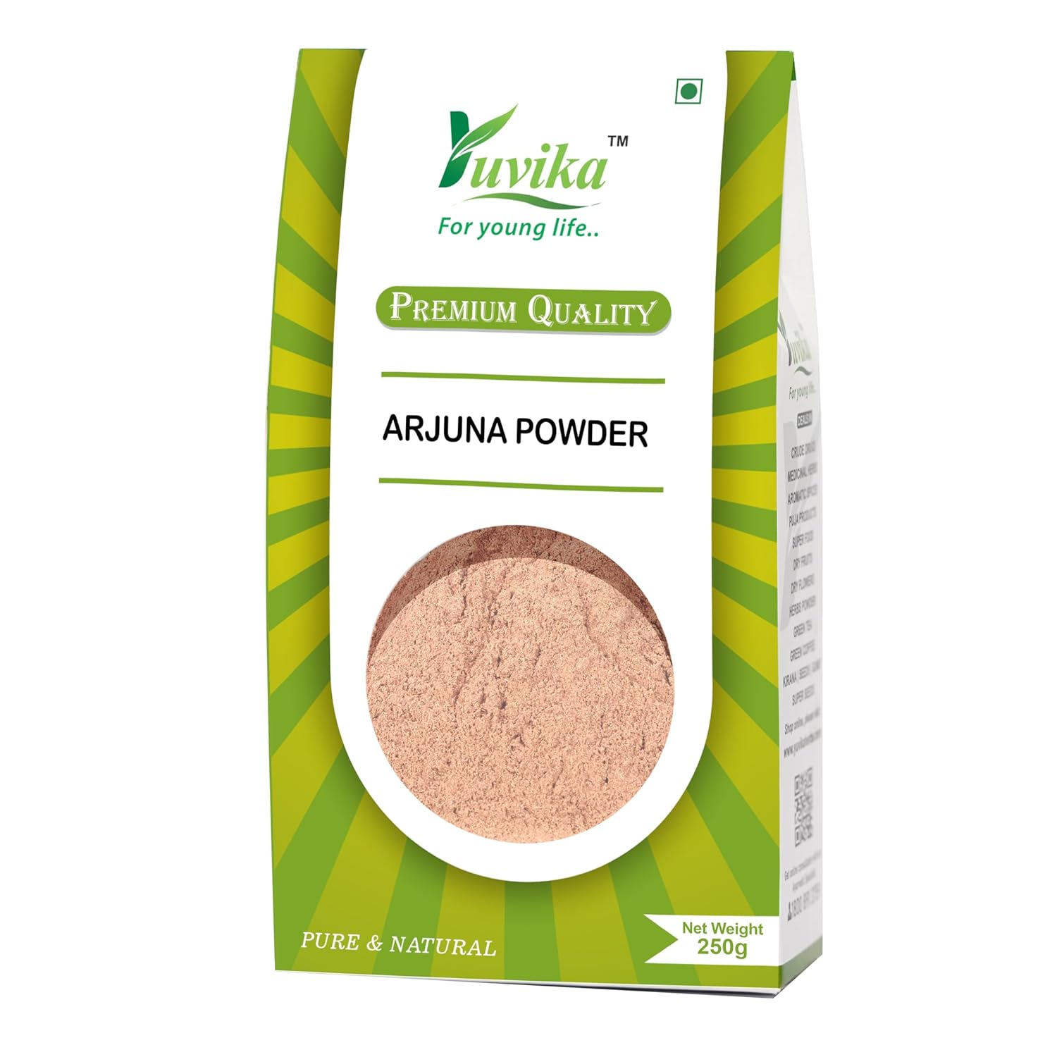 Yuvika Arjuna Powder Terminalia Arjuna, Used To Promote Wound Healing | 250gm 0.5lbs
Yuvika Arjuna Powder Terminalia Arjuna, Used To Promote Wound Healing | 250gm 0.5lbs