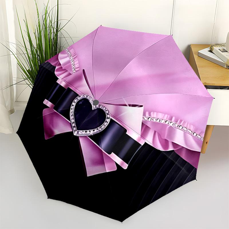 1pc Pink Bow Automatic Folding Umbrella, 8-Rib Iron Frame, Casual Outdoor Accessory for Birthday Festival Gifts yy251128171
1pc Pink Bow Automatic Folding Umbrella, 8-Rib Iron Frame, Casual Outdoor Accessory for Birthday Festival Gifts yy251128171