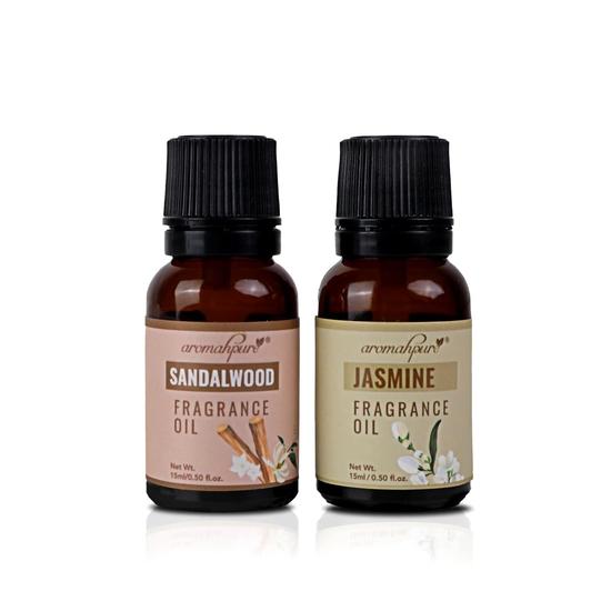 Aromahpure Fragrance Oil |30 ml|Pack of 2| Sandalwood,Jasmine Aroma Oil for Home Fragrance|Best for Aromatherapy|Helps in concentration & meditation
Aromahpure Fragrance Oil |30 ml|Pack of 2| Sandalwood,Jasmine Aroma Oil for Home Fragrance|Best for Aromatherapy|Helps in concentration & meditation