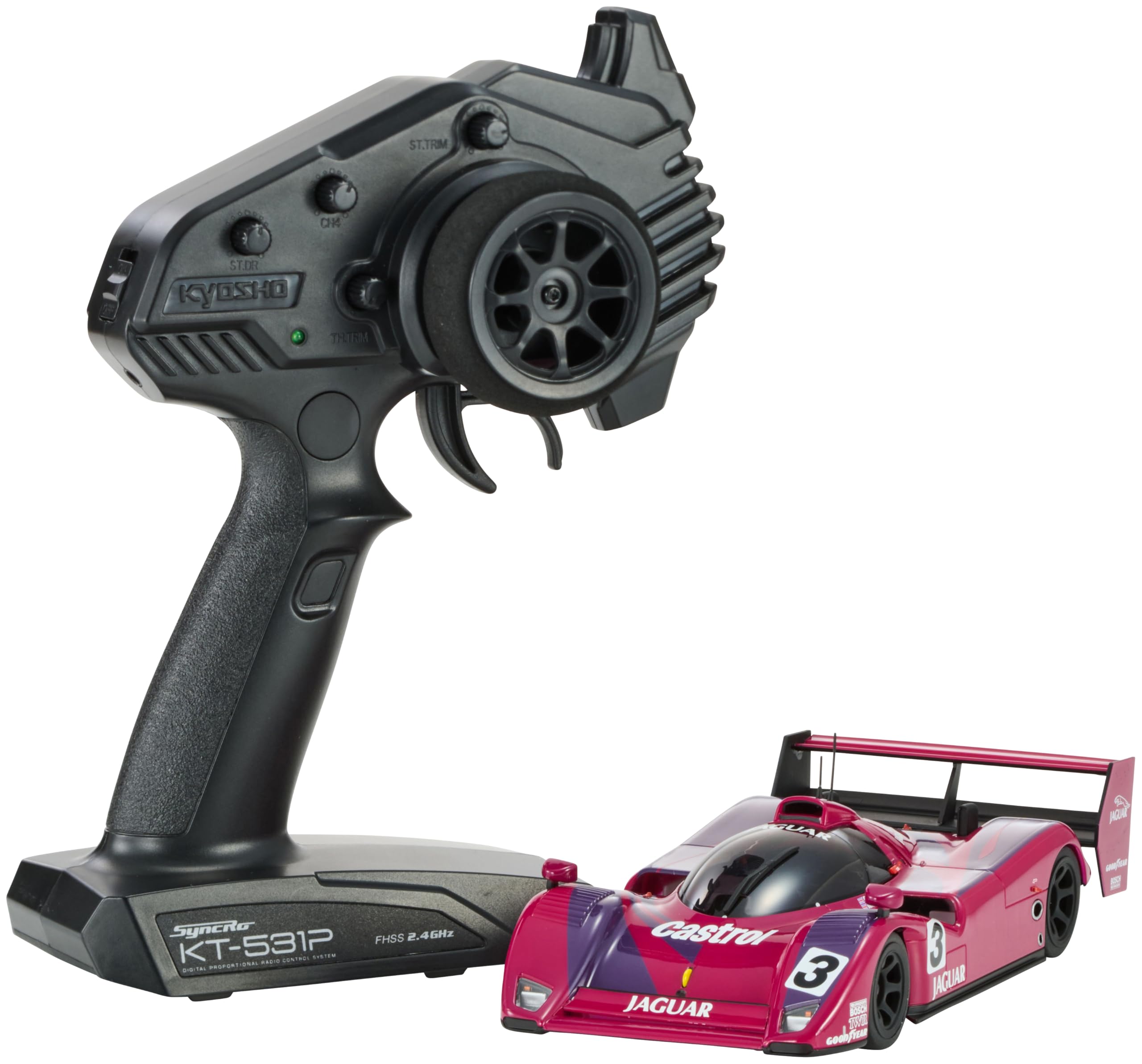 Kyosho RWD Ready Set JAGUAR Winner MONZA 1991 Electric Radio Control 32369MO Mini-Z MR-04 XJR-14 No.3
Kyosho RWD Ready Set JAGUAR Winner MONZA 1991 Electric Radio Control 32369MO Mini-Z MR-04 XJR-14 No.3