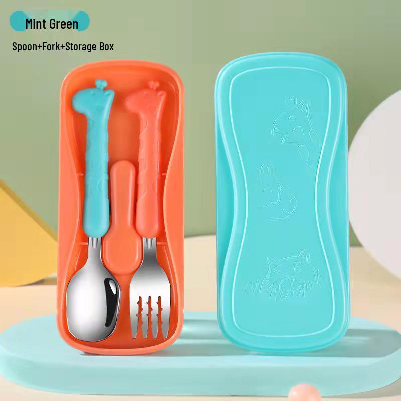 HS Kids Tableware Set: 304 Stainless Steel Spoon, Fork & Portable Baby Training Chopsticks
HS Kids Tableware Set: 304 Stainless Steel Spoon, Fork & Portable Baby Training Chopsticks