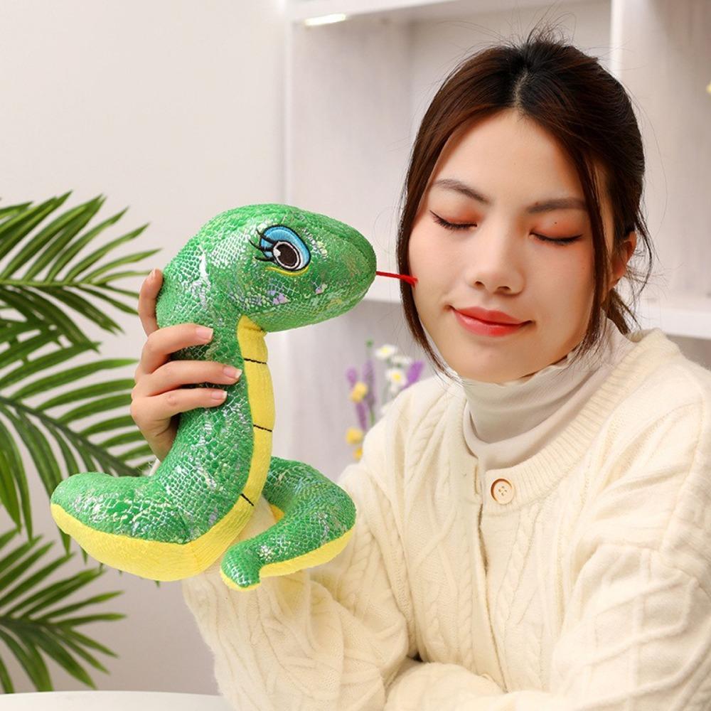 Red Blue Green Simulated Sequin Snake Plush Toy 20cm Snake Plush Doll Scream Gift фіолетовий
Red Blue Green Simulated Sequin Snake Plush Toy 20cm Snake Plush Doll Scream Gift фіолетовий