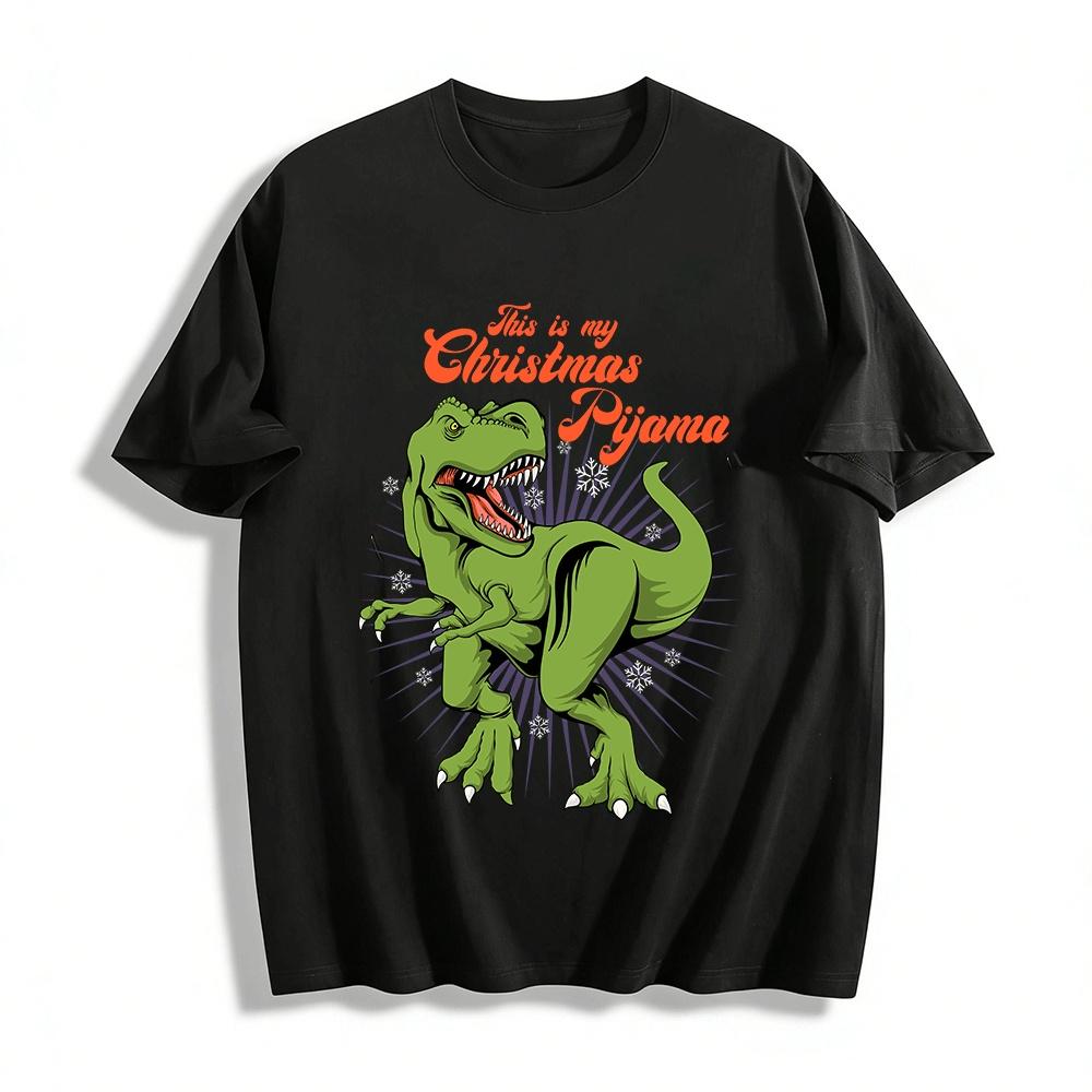 This Is My Christmas Pajama T-Rex Print Casual Top Pure cotton T-shirt XXS
This Is My Christmas Pajama T-Rex Print Casual Top Pure cotton T-shirt XXS