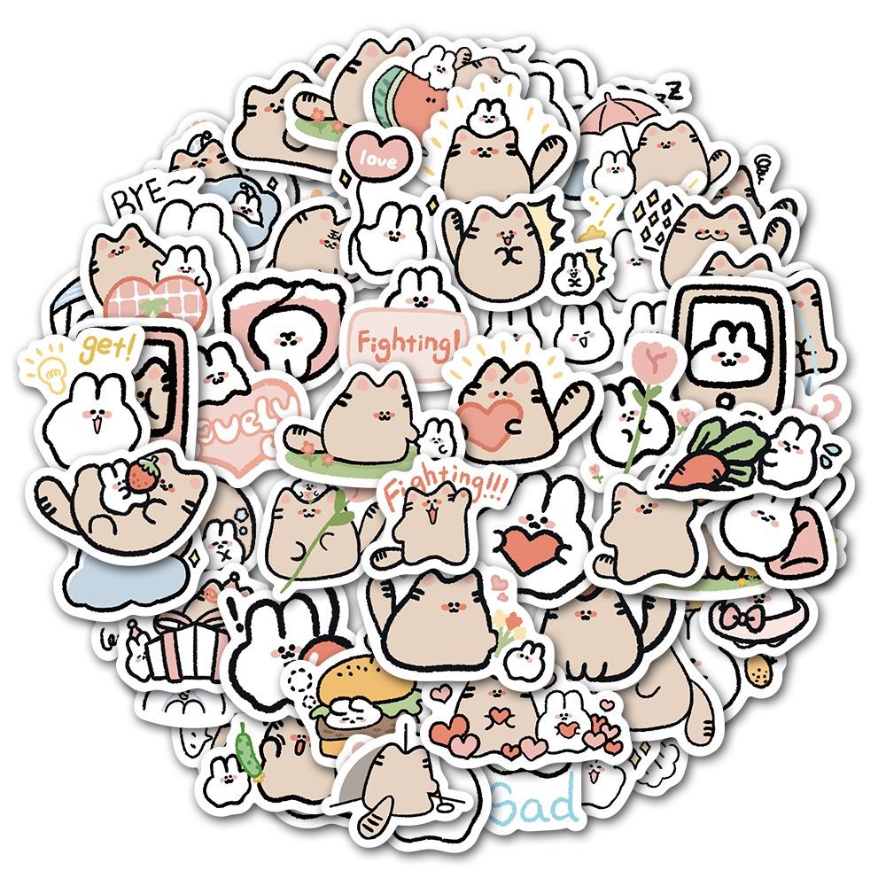 58 ШТ. Наклейки Милий кіт і кролик Наклейки Наклейки Kawaii Кролик Наклейки Милий кролик Кот Наклейка багаж 58pcs/set
58 ШТ. Наклейки Милий кіт і кролик Наклейки Наклейки Kawaii Кролик Наклейки Милий кролик Кот Наклейка багаж 58pcs/set