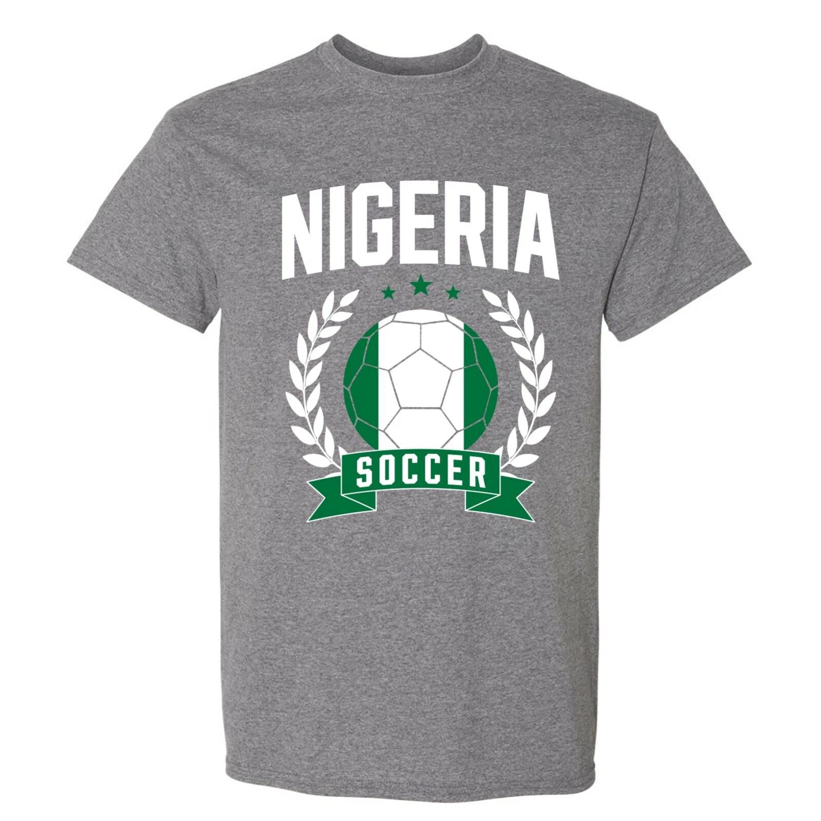 Nigeria Soccer Laurel - World Football Cup T Shirt - Graphite Heather 3XL
Nigeria Soccer Laurel - World Football Cup T Shirt - Graphite Heather 3XL