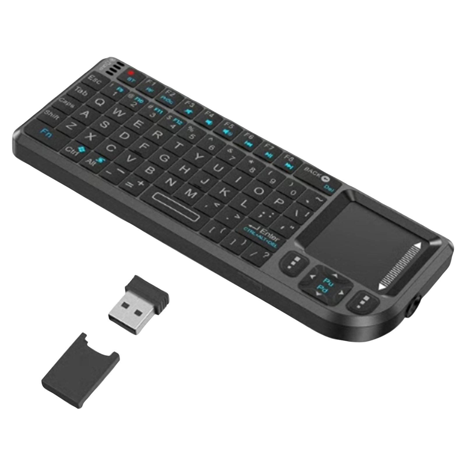 Wireless with Touchpad and USB Receiver Portable Rechargeable Keyboard for Smart TV PC Laptop Android Box Remote Control One Size
Wireless with Touchpad and USB Receiver Portable Rechargeable Keyboard for Smart TV PC Laptop Android Box Remote Control One Size