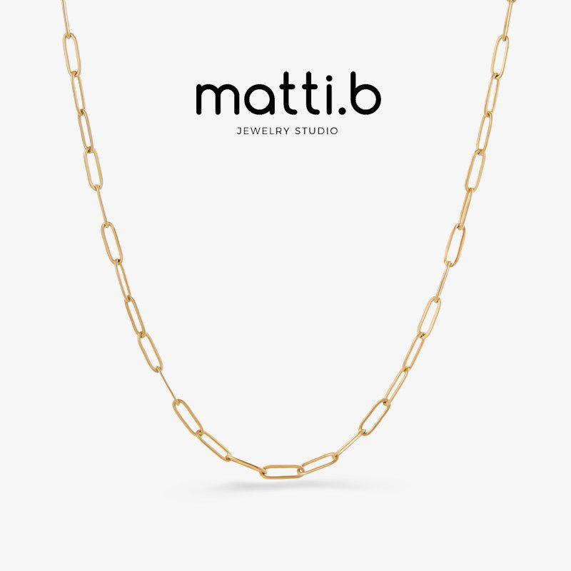 Mattib European and American Neutral Minimalist Style Necklace Niche Personality Simple Design Fashionable Commuter Clavicle Chain for Women 1519 Gold
Mattib European and American Neutral Minimalist Style Necklace Niche Personality Simple Design Fashionable Commuter Clavicle Chain for Women 1519 Gold