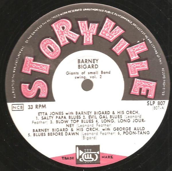 LP Record BARNEY BIGARD - Giants Of Small Band Swing - Vol.3 SLP807 Storyville Germany Jazz Used
LP Record BARNEY BIGARD - Giants Of Small Band Swing - Vol.3 SLP807 Storyville Germany Jazz Used
