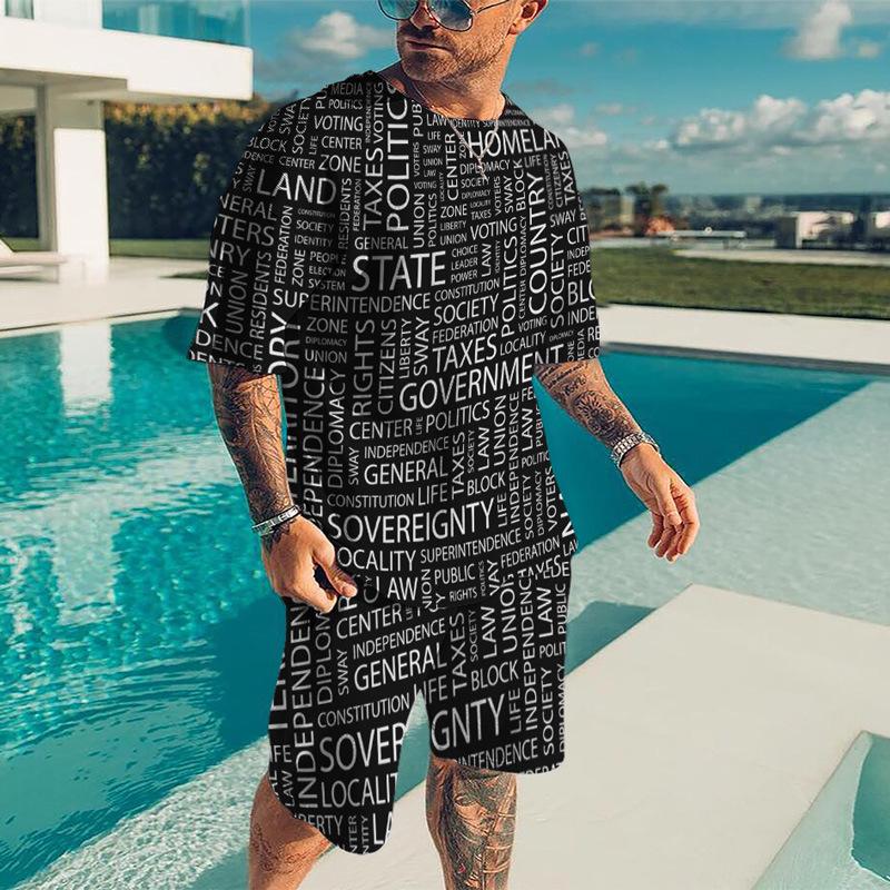 2024 New Men s T-shirt 2Pcs Sets 3D English Letter Print Men Women Short Sleeve O-Neck Tee Shorts Suit Casual Tracksuit Outfits 6XL
2024 New Men s T-shirt 2Pcs Sets 3D English Letter Print Men Women Short Sleeve O-Neck Tee Shorts Suit Casual Tracksuit Outfits 6XL