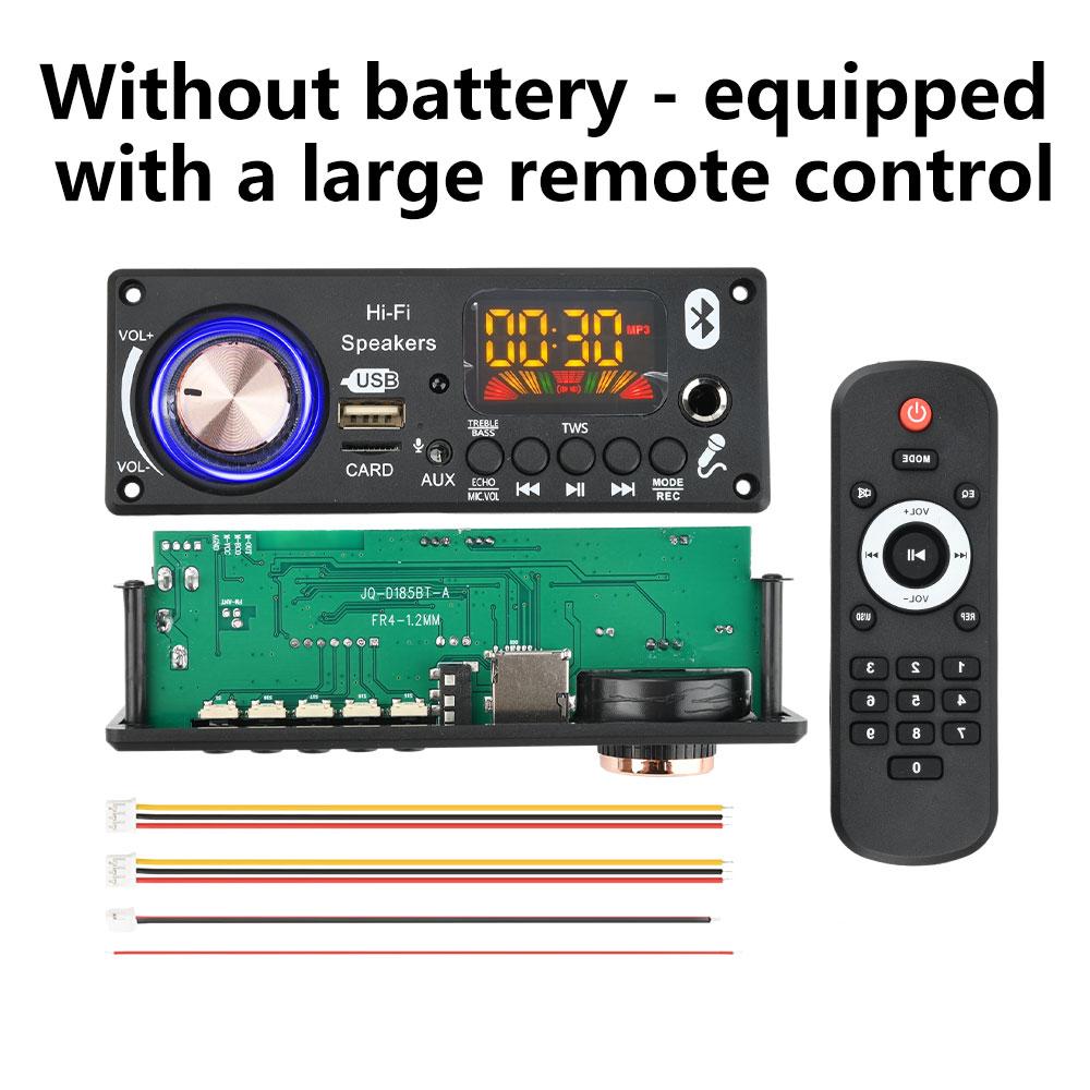 DC12V MP3 Bluetooth Decoder Board BT5.3 Amplifier Car Audio DIY Music Player FM Radio Module RGB TF AUX USB Mic Record WAV APE
DC12V MP3 Bluetooth Decoder Board BT5.3 Amplifier Car Audio DIY Music Player FM Radio Module RGB TF AUX USB Mic Record WAV APE