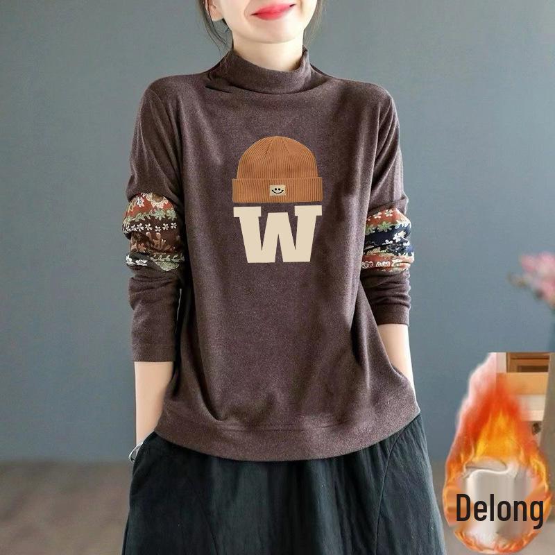 German Velvet Double-Sided Retro Ethnic Print Long-Sleeve Top with Semi-High Collar 2XL (Recommended 130-145 Jin)
German Velvet Double-Sided Retro Ethnic Print Long-Sleeve Top with Semi-High Collar 2XL (Recommended 130-145 Jin)