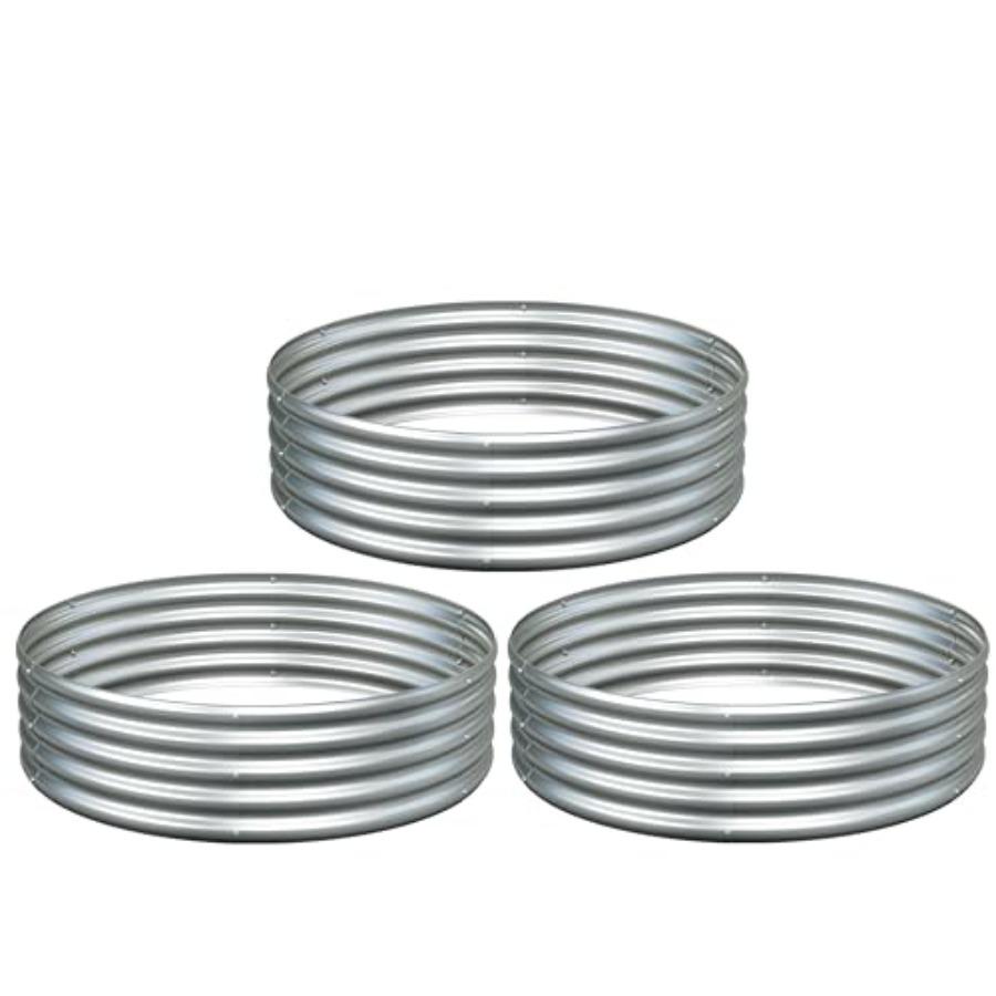 3PCS 4x4x1FT Galvanized Raised Garden Bed Kit Vegetable Boxes Round Metal Flower Box Large Planter Raised Beds Outdoor Garden f United States
3PCS 4x4x1FT Galvanized Raised Garden Bed Kit Vegetable Boxes Round Metal Flower Box Large Planter Raised Beds Outdoor Garden f United States