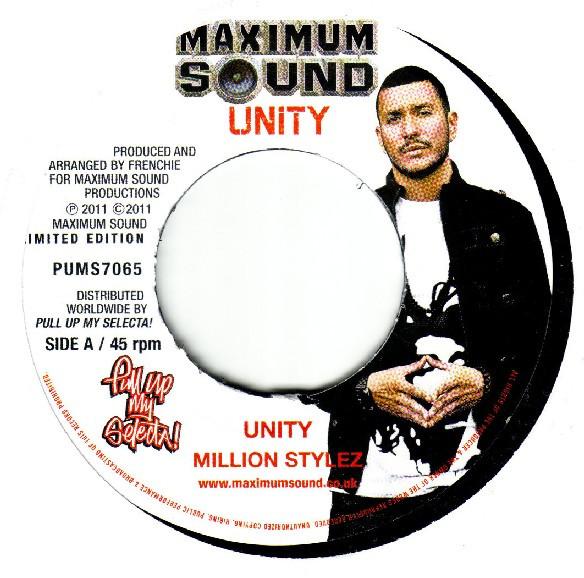 7-дюймовая пластинка MILLION STYLEZ - Unity PUMS7065 Maximum Sound, 2011 Ямайка Регги, Ска и Даб Б/У
7-дюймовая пластинка MILLION STYLEZ - Unity PUMS7065 Maximum Sound, 2011 Ямайка Регги, Ска и Даб Б/У