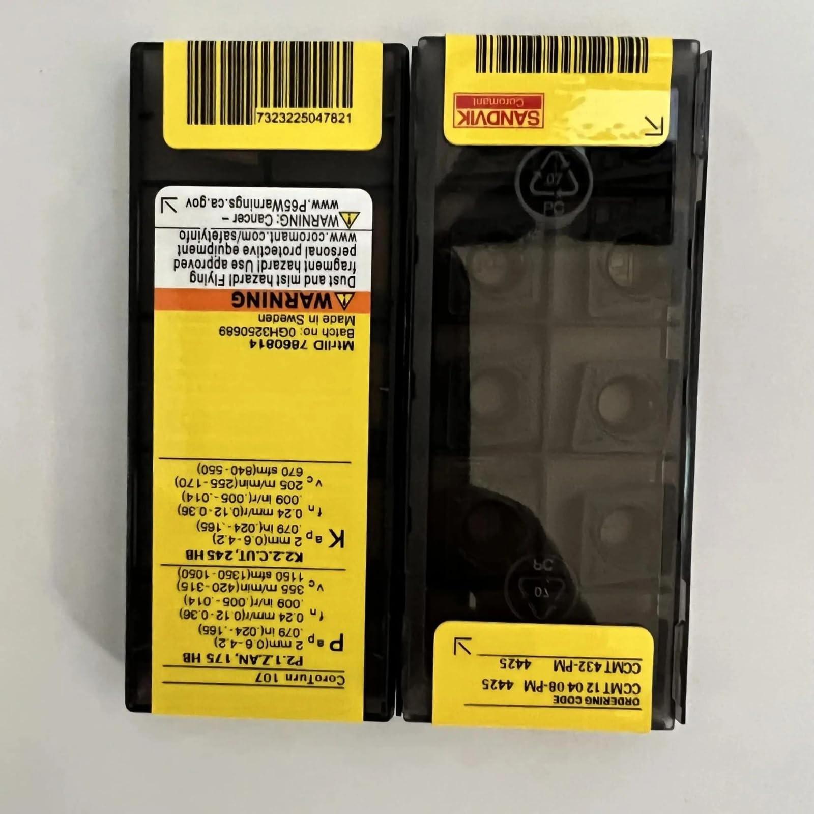 Original Sandvik / CCMT120408-PM 4425 / CNC lathe carbide blade 10 PCS
Original Sandvik / CCMT120408-PM 4425 / CNC lathe carbide blade 10 PCS