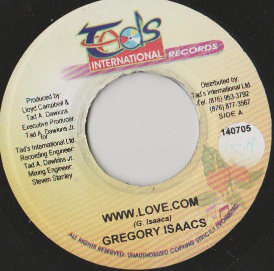 7inch Record GREGORY ISAACS - WWW.Love.Com 140705 Tad s Internati US Reggae, Ska & Dub Used
7inch Record GREGORY ISAACS - WWW.Love.Com 140705 Tad s Internati US Reggae, Ska & Dub Used