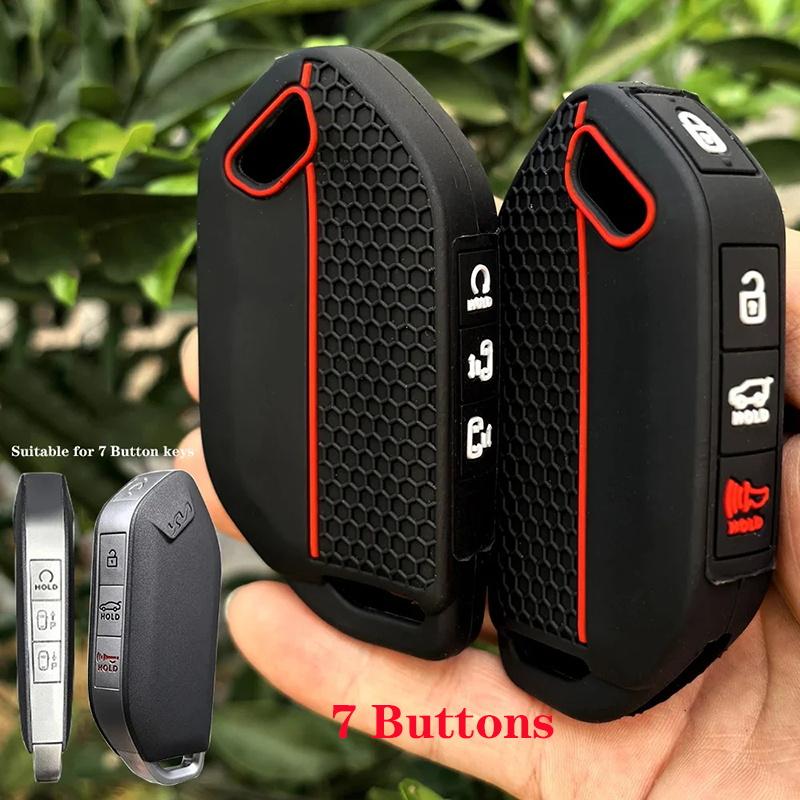 5/6/7/8/9 Button Silicone Key Case For Kia Ev9 K3 K5 Carnival Picanto Gt Line Sorento Mq4 Ka4 Key Holder Cover Remote Shell
5/6/7/8/9 Button Silicone Key Case For Kia Ev9 K3 K5 Carnival Picanto Gt Line Sorento Mq4 Ka4 Key Holder Cover Remote Shell