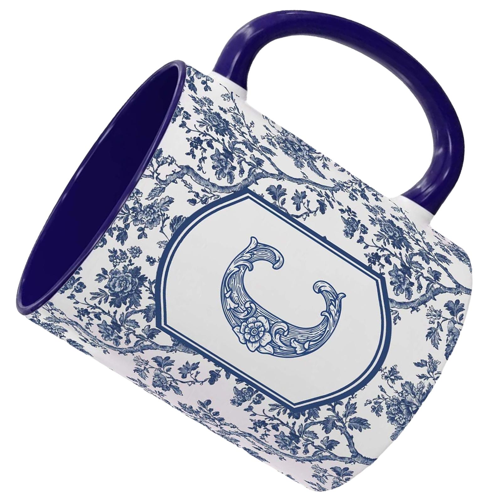 Blue Toile Letter Mug 11 Oz French Floral Ceramic Coffee Cup with Initials Birthday Gifts for Women Men Friend 11oz
Blue Toile Letter Mug 11 Oz French Floral Ceramic Coffee Cup with Initials Birthday Gifts for Women Men Friend 11oz