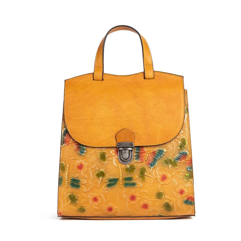 New Genuine Leather Women s Backpack Multi-purpose Retro Embossed Bag Vegetable Tanned Leather Women s Bag
New Genuine Leather Women s Backpack Multi-purpose Retro Embossed Bag Vegetable Tanned Leather Women s Bag
