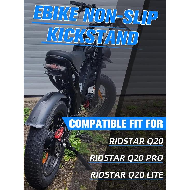 EBike Kickstand Non-slip Kick Side Stand CNC Compatible Fit for Ridstar Q20/Q20 Pro Lite Electric Dirt Bike, Adjusts from 12.4 to 14.6 (314-370mm)
EBike Kickstand Non-slip Kick Side Stand CNC Compatible Fit for Ridstar Q20/Q20 Pro Lite Electric Dirt Bike, Adjusts from 12.4 to 14.6 (314-370mm)