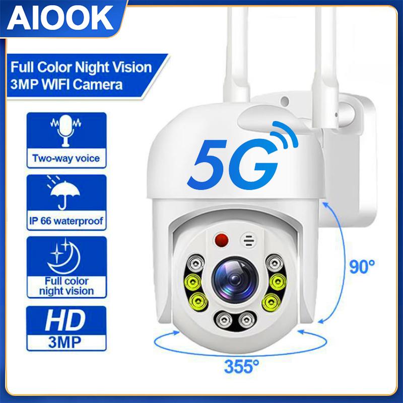 AIOOK 390EYES APP 5G WIFI Уличная Wi-Fi камера безопасности HD 3MP Водонепроницаемая полноцветная двусторонняя связь ночного видения с дистанционным просмотром CCTV
AIOOK 390EYES APP 5G WIFI Уличная Wi-Fi камера безопасности HD 3MP Водонепроницаемая полноцветная двусторонняя связь ночного видения с дистанционным просмотром CCTV