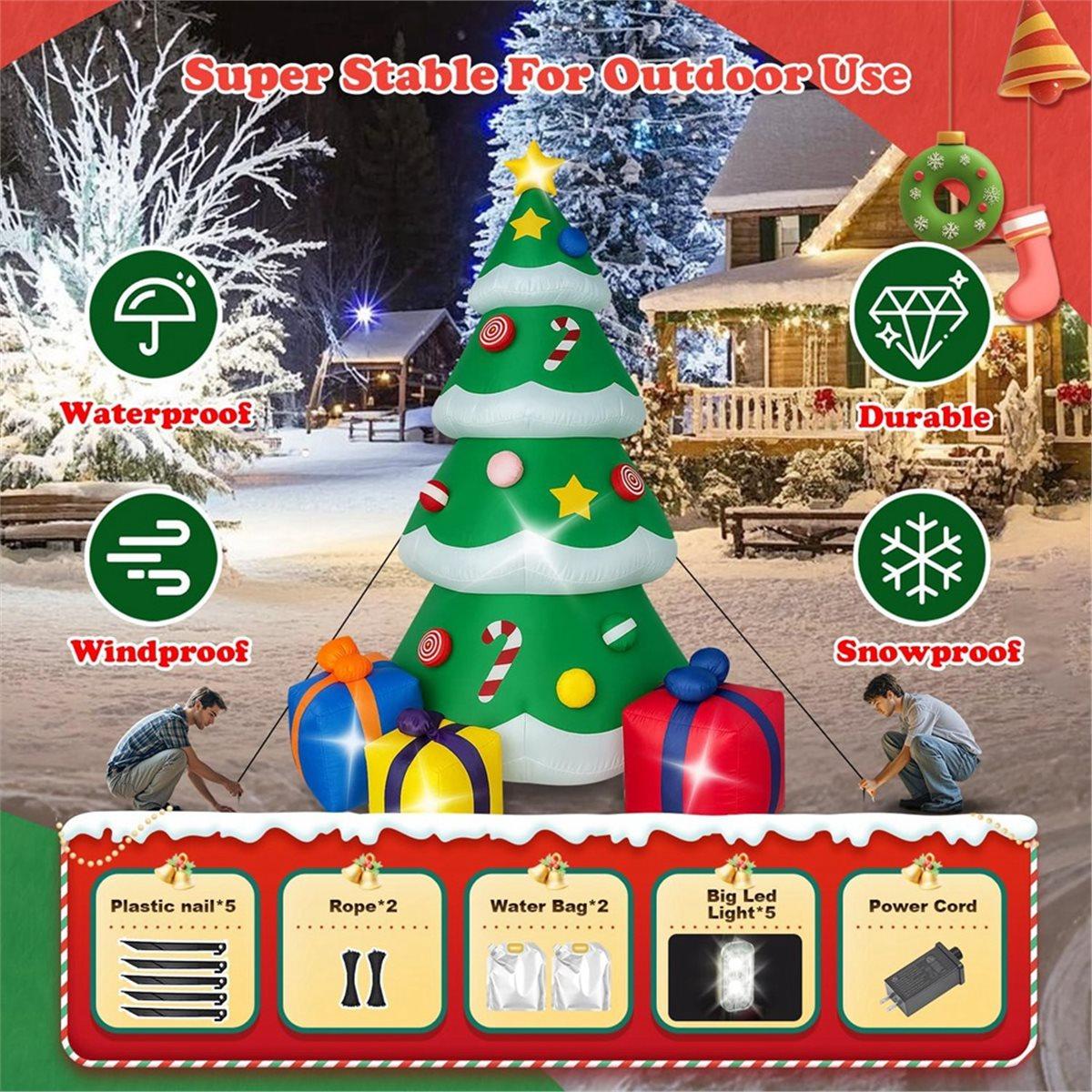 8.2 FT Christmas Inflatable Tree Outdoor Decorations, Blow Up Christmas Tree for Garden Lawn Holiday Decor US Plug China Mainland
8.2 FT Christmas Inflatable Tree Outdoor Decorations, Blow Up Christmas Tree for Garden Lawn Holiday Decor US Plug China Mainland