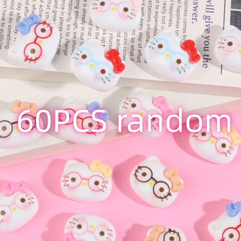 60/240PCS Cartoon bow tie glasses cat head creative handmade DIY cream glue resin accessories accessories jewelry materials
60/240PCS Cartoon bow tie glasses cat head creative handmade DIY cream glue resin accessories accessories jewelry materials