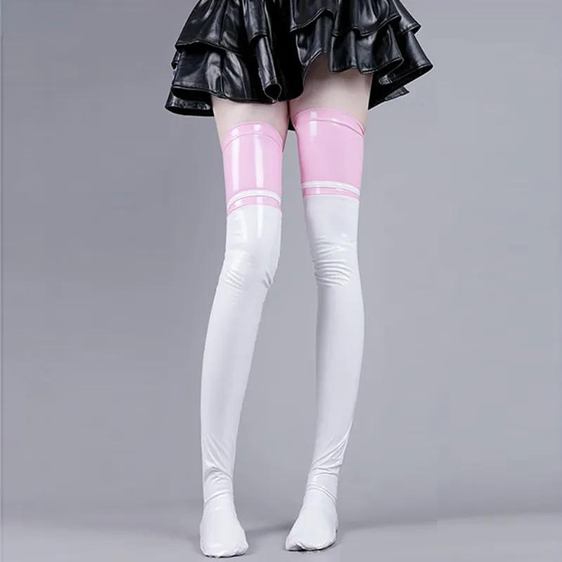 Women Leather Glossy Over Knee Stockings Anime Cute Cat Paw High Thighs Hold-Ups Socks Cosplay Accessory Halloween Roleplay Girl One Size
Women Leather Glossy Over Knee Stockings Anime Cute Cat Paw High Thighs Hold-Ups Socks Cosplay Accessory Halloween Roleplay Girl One Size