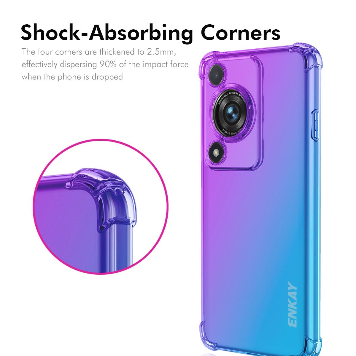 For Huawei Enjoy 70/Huawei nova Y72 4G TPU Case ENKAY Thickened Four Corner Drop-proof Phone Back Cover Blue/Pink
For Huawei Enjoy 70/Huawei nova Y72 4G TPU Case ENKAY Thickened Four Corner Drop-proof Phone Back Cover Blue/Pink
