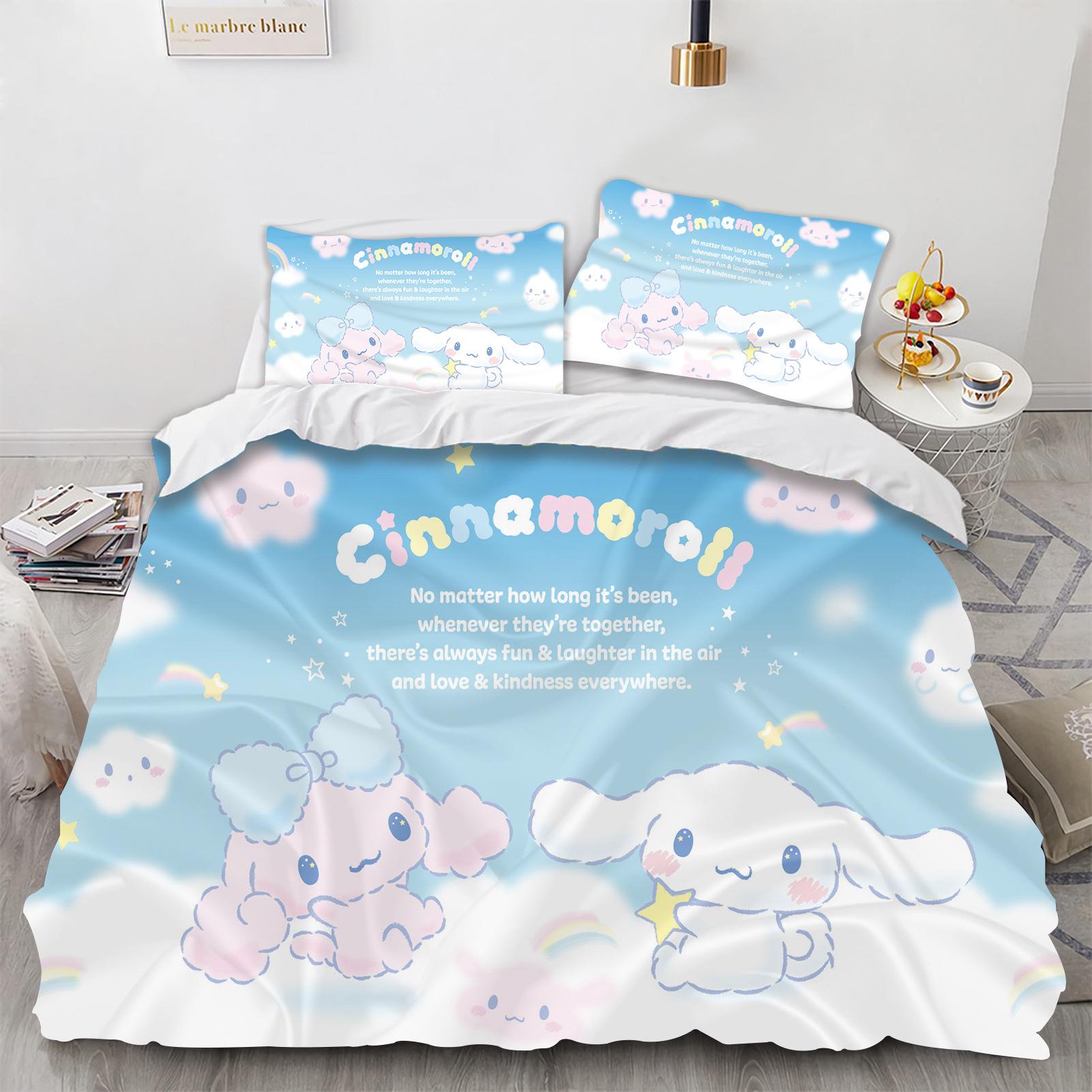 Постільна білизна з принтом Cinnamoroll Комплекти Ковдра Покривало Наволочка 2-3 Предмети Комплекти Дитячий Дорослий Розмір Декор Спальні US King 259x228cm
Постільна білизна з принтом Cinnamoroll Комплекти Ковдра Покривало Наволочка 2-3 Предмети Комплекти Дитячий Дорослий Розмір Декор Спальні US King 259x228cm