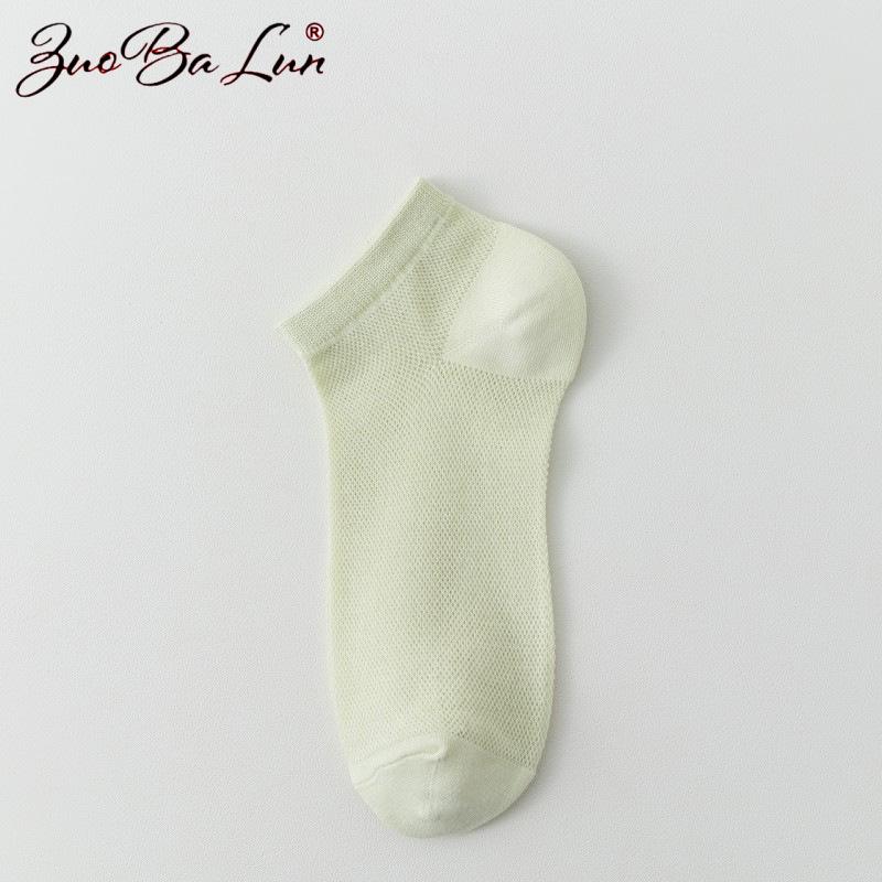 Женские антибактериальные хлопковые носки до щиколотки - Дышащие, устойчивые к запаху, нескользящие, невидимый дизайн для туфель на высоком каблуке - Летний тонкий сетчатый стиль Candy Color Mesh Ankle Socks
Женские антибактериальные хлопковые носки до щиколотки - Дышащие, устойчивые к запаху, нескользящие, невидимый дизайн для туфель на высоком каблуке - Летний тонкий сетчатый стиль Candy Color Mesh Ankle Socks