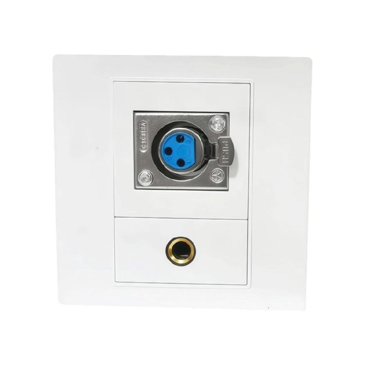 MultiFunctional 86mm XLR/Speakon 1/4In Wall Panel for Ensuring Superior Signal Transfer Performances Wall Plate Insert
MultiFunctional 86mm XLR/Speakon 1/4In Wall Panel for Ensuring Superior Signal Transfer Performances Wall Plate Insert
