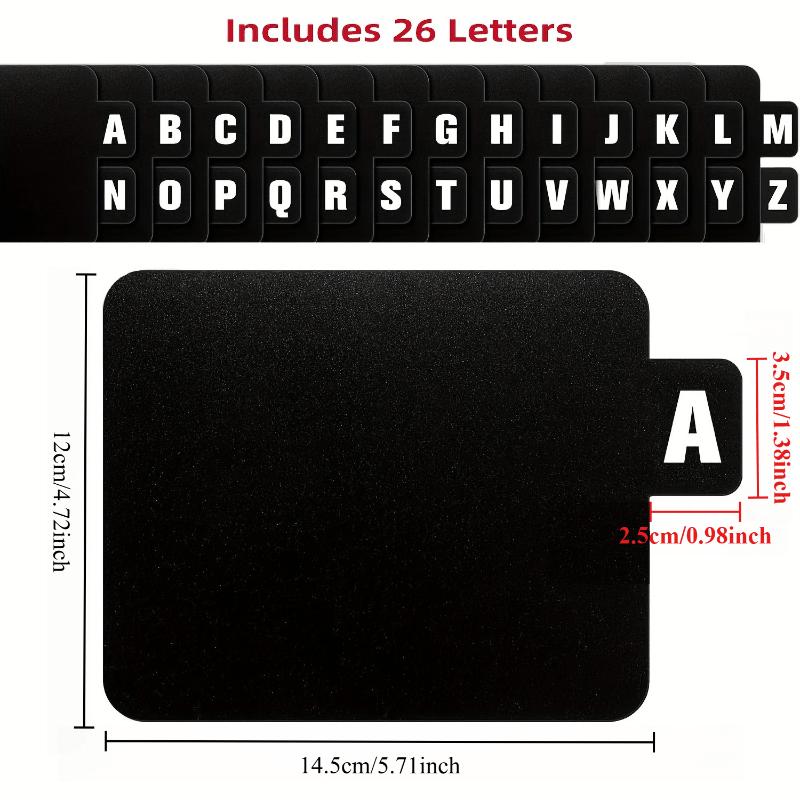 26 Pcs A-Z Lettered CD/DVD/Record Dividers Bookshelf Label Identification Card Index Cards for Music Albums Equipment Organizer
26 Pcs A-Z Lettered CD/DVD/Record Dividers Bookshelf Label Identification Card Index Cards for Music Albums Equipment Organizer