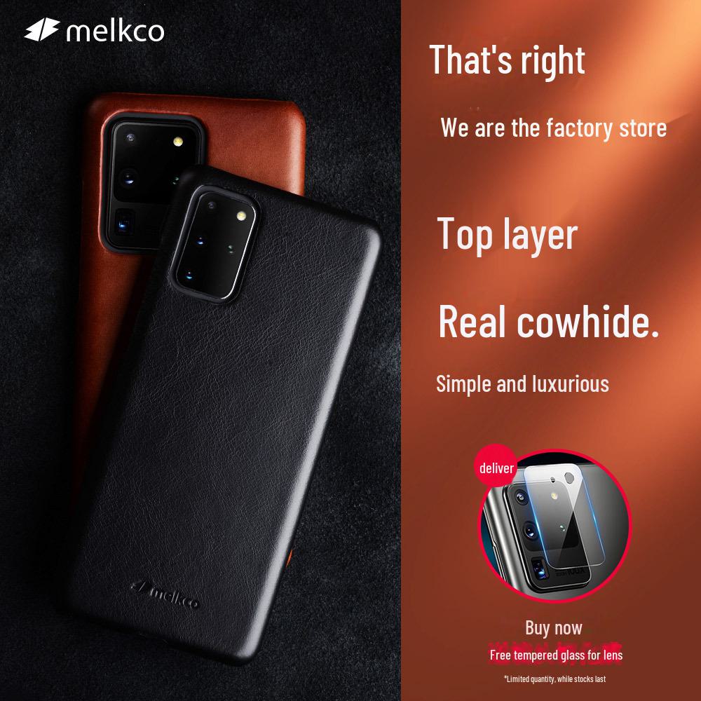Samsung S20+ S20Ultra Leather Protective Case - Genuine leather, anti-fall, business style. S20
Samsung S20+ S20Ultra Leather Protective Case - Genuine leather, anti-fall, business style. S20