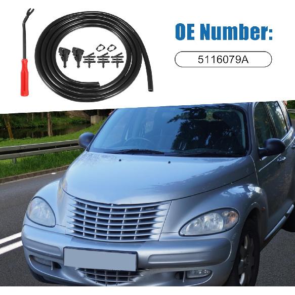 Windshield Washer Nozzle Kit 5116079A Tool Kit Wiper Wash Spray Jet for Chrysler PT Cruiser 2001-2010 Plastic (Set of 15)
Windshield Washer Nozzle Kit 5116079A Tool Kit Wiper Wash Spray Jet for Chrysler PT Cruiser 2001-2010 Plastic (Set of 15)