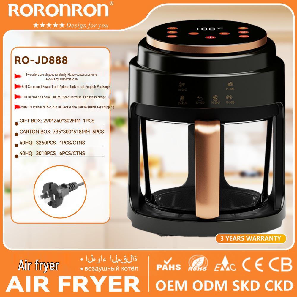 Visual Touch Glass Air Fryer: Multi-functional Oil-Free Electric Fryer & Oven
Visual Touch Glass Air Fryer: Multi-functional Oil-Free Electric Fryer & Oven