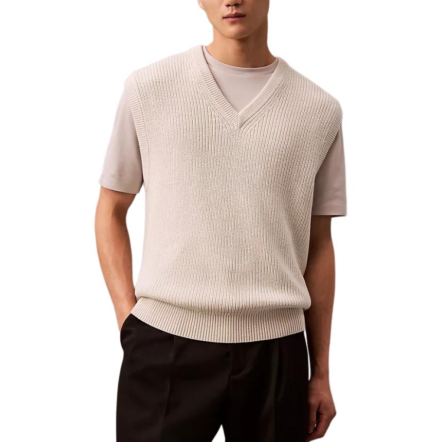 Calvin Klein Minimalist Comfortable Versatile Casual V-Neck Tank Top Men tops Beige 40EM374-100 M
Calvin Klein Minimalist Comfortable Versatile Casual V-Neck Tank Top Men tops Beige 40EM374-100 M