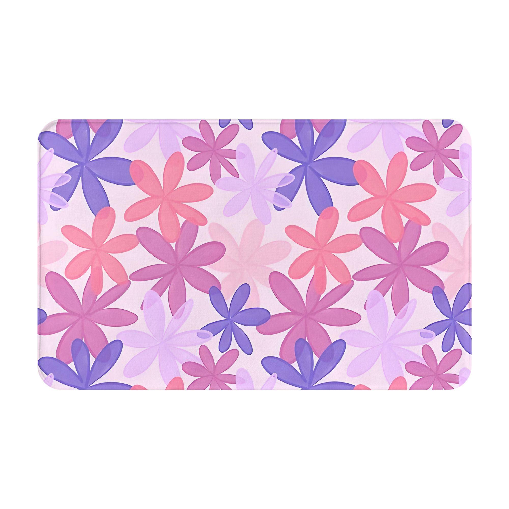 Pink Purple Floral Print Doormat Watercolor Style Printed Polyester Machine Washable Entrance Floor Mat 80x50cm 40cm x 60cm
Pink Purple Floral Print Doormat Watercolor Style Printed Polyester Machine Washable Entrance Floor Mat 80x50cm 40cm x 60cm