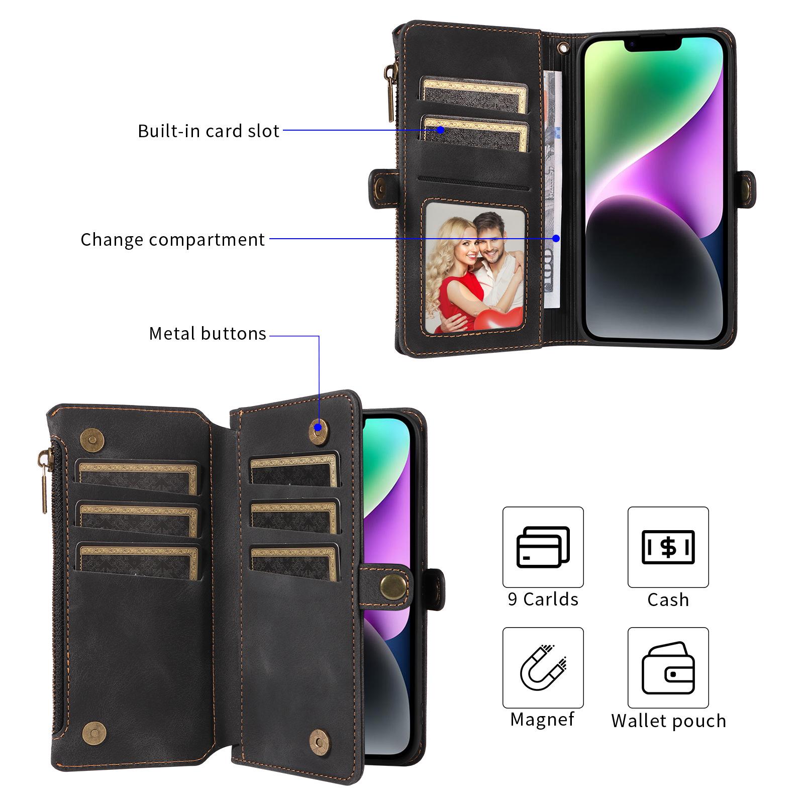 RFID Blocking Wallet Case for iPhone 15 Pro Max,Zipper Pocket Leather Stand Phone Cover Blue
RFID Blocking Wallet Case for iPhone 15 Pro Max,Zipper Pocket Leather Stand Phone Cover Blue