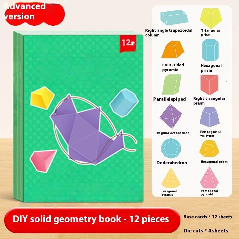 1 Set Solids Geometric Models Space Thinking Training Game Pull String 3D Geometry Learning Book Childrens Diy Solid Books as the picture
1 Set Solids Geometric Models Space Thinking Training Game Pull String 3D Geometry Learning Book Childrens Diy Solid Books as the picture