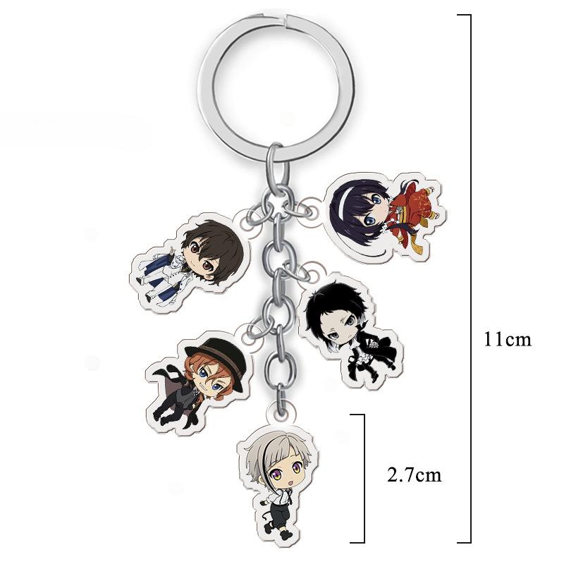 Anime Bungo Stray Dogs Dazai Osamu Keychain Nakajima Atsushi Pendants Edogawa Rampo Keyring Bag Accessories
Anime Bungo Stray Dogs Dazai Osamu Keychain Nakajima Atsushi Pendants Edogawa Rampo Keyring Bag Accessories