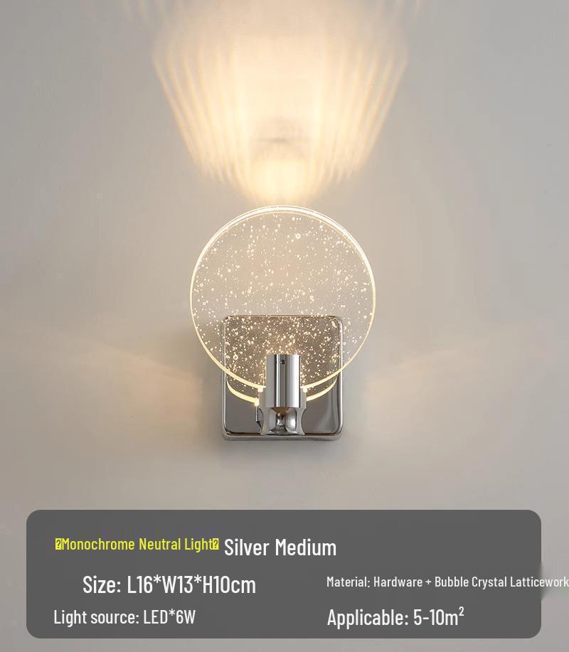 Luxury Crystal Bubble Wall Lamp for Bedroom, Aisle, or Living Room
Luxury Crystal Bubble Wall Lamp for Bedroom, Aisle, or Living Room