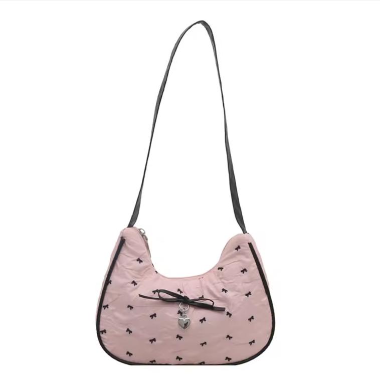 Trendy Pink White Shoulder Bag Large Capacity Casual Tote Bag Bowknot Satchels Bag Teenage Girls
Trendy Pink White Shoulder Bag Large Capacity Casual Tote Bag Bowknot Satchels Bag Teenage Girls