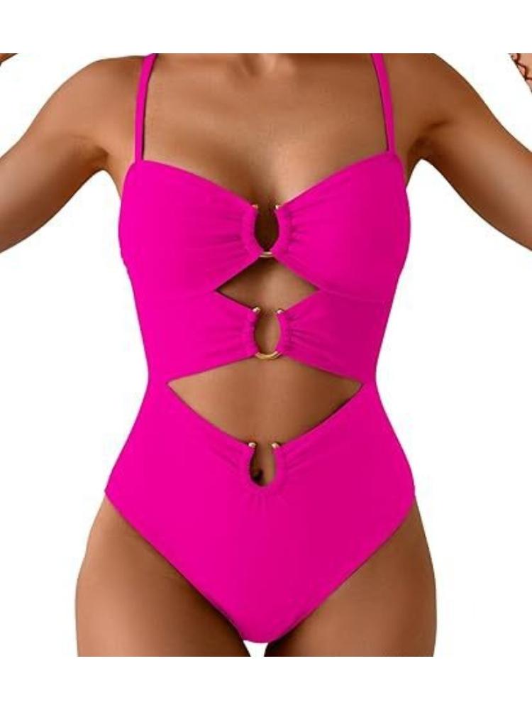 One Piece Swimsuit Women Sexy Solid Color Bikini Swimwear Fashion Elegant Beach Vacation Swimwear S
One Piece Swimsuit Women Sexy Solid Color Bikini Swimwear Fashion Elegant Beach Vacation Swimwear S