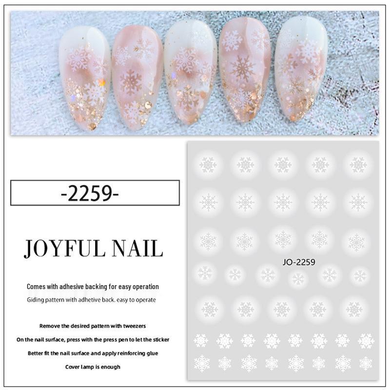 Японские наклейки для ногтей «Снежинки»: Белый градиент с клейкими наклейками
Японские наклейки для ногтей «Снежинки»: Белый градиент с клейкими наклейками